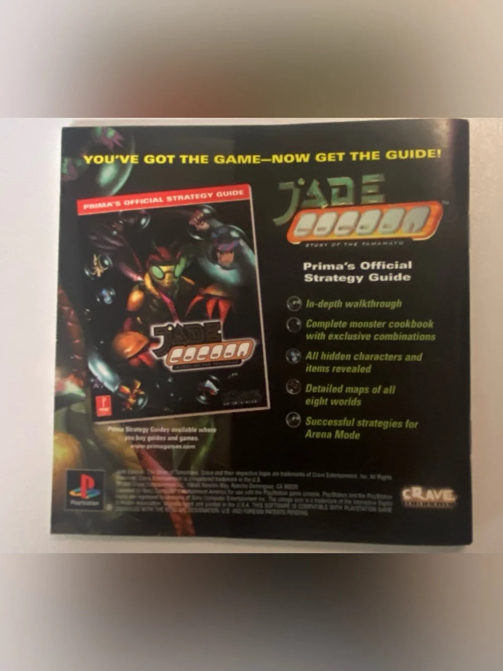 JADE COCOON Story Tamamayu PS1 PlayStation 1 Game Original Manual Booklet *ONLY*